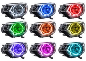 Toyota Tacoma Headlight Halo Kit - ORACLE Lighting - ColorSHIFT with RF Controller - ColorSHIFT - `12-`15
