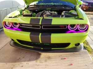 Dodge Challenger Headlight Halo Kit - ORACLE Lighting - Dynamic ColorSHIFT Surface Mount - `15-`21