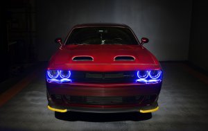 Dodge Challenger Headlight Halo Kit - ORACLE Lighting - Dynamic ColorSHIFT Surface Mount - `15-`21