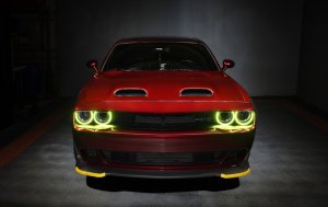 Dodge Challenger Headlight Halo Kit - ORACLE Lighting - Dynamic ColorSHIFT Surface Mount - `15-`21