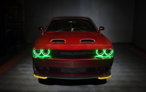 Dodge Challenger Headlight Halo Kit - ORACLE Lighting - Dynamic ColorSHIFT Surface Mount - `15-`21