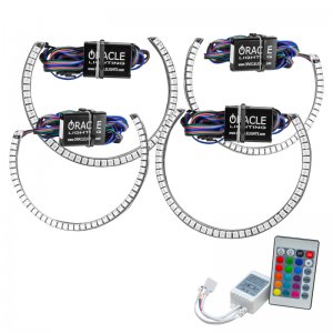 Dodge Challenger Halo Kit - ORACLE Lighting - ColorSHIFT w/ Simple Controller - ColorSHIFT - `15-`21