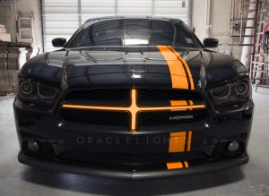 Dodge Charger Grill Crosshairs - ORACLE Lighting - Illuminated - Amber - `11-`14