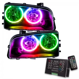 Dodge Charger Headlight Assembly - ORACLE Lighting - ColorSHIFT w/ 2.0 Controller - `05-`10