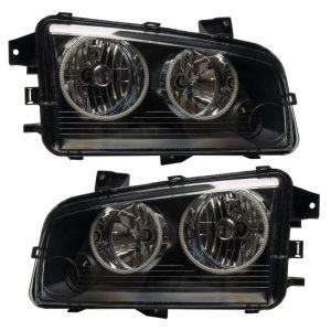 Dodge Charger Headlight Assemblies - ORACLE Lighting - SMD HL (Non-HID) - BC1 Controller - ColorSHIFT - `05-`10