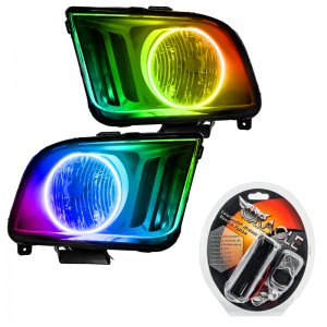 Ford Mustang Headlight Assemblies - ORACLE Lighting - ColorSHIFT w/ RF Controller - `05-`09