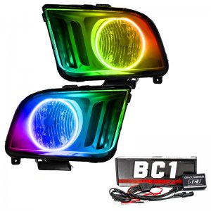 Ford Mustang Headlight Assemblies - ORACLE Lighting - w/ BC1 Controller - ColorSHIFT - `05-`09