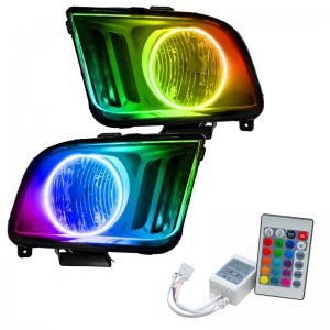 Ford Mustang Headlight Assemblies - ORACLE Lighting - ColorSHIFT with Simple Controller - `05-`09