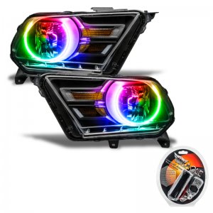 Ford Mustang Headlight Assembly - ORACLE Lighting - Non-HID, ColorSHIFT - `10-`14