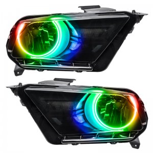 Ford Mustang Headlight Assemblies - ORACLE Lighting - ColorSHIFT w/ 2.0 Controller - `10-`14