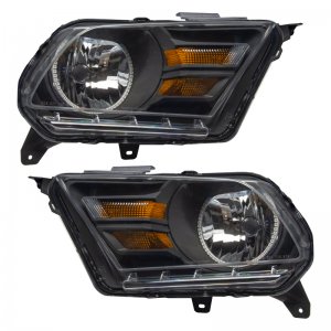 Ford Mustang Headlight Assemblies - ORACLE Lighting - ColorSHIFT w/ BC1 Controller - `10-`14