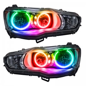 Mitsubishi Lancer Headlight Assembly - ORACLE Lighting - SMD Pre-Assembled + ColorSHIFT 2.0 - `08-`17