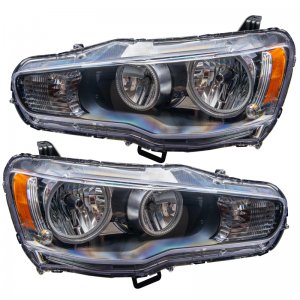 Mitsubishi Lancer Headlight Assemblies - ORACLE Lighting - SMD - w/o Controller - ColorSHIFT - `08-`17