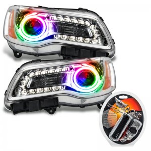 Chrysler 300C Headlight Assembly - ORACLE Lighting - SMD Pre-Assembled - ColorSHIFT - Chrome - `11-`14