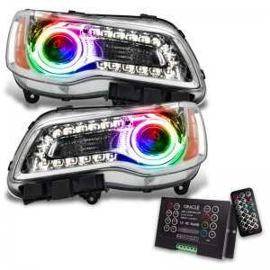 Chrysler 300C Headlight Assembly - ORACLE Lighting - ColorSHIFT 2.0 - Chrome - `11-`14