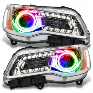 Chrysler 300C Headlight Assembly - ORACLE Lighting - ColorSHIFT w/ Simple Controller - Chrome - `11-`14