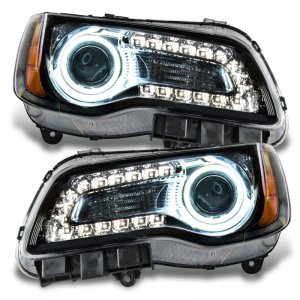 Chrysler 300C Headlight Assemblies - ORACLE Lighting - SMD, Non-HID, White - Black - `11-`14