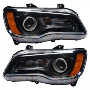 Chrysler 300C Headlight Assembly - ORACLE Lighting - SMD Pre-Assembled Non-HID with ColorSHIFT 2.0 Controller - Black - `11-`14