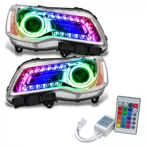 Chrysler 300C Headlight Assembly - ORACLE Lighting - ColorSHIFT with Simple Controller - Chrome - `11-`14