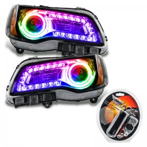 Chrysler 300C Headlight Assembly - ORACLE Lighting - ColorSHIFT DRL - Black - `11-`14