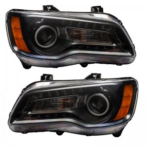 Chrysler 300C Headlight Assembly - ORACLE Lighting - SMD Pre-Assembled, Non-HID, ColorSHIFT(tm) DRL - Black - `11-`14