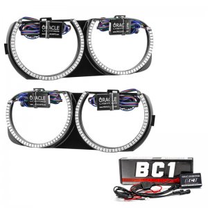 Dodge Challenger Headlight Assembly - ORACLE Lighting - Pre-Installed Halo with BC1 Controller - `15-`21