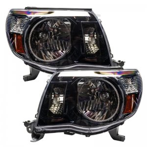 Toyota Tacoma Headlight Assemblies - ORACLE Lighting - ColorSHIFT w/ BC1 Controller - Black - `05-`11