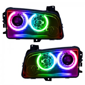 Dodge Charger Headlight Assemblies - ORACLE Lighting - ColorSHIFT w/ 2.0 Controller - `08-`10