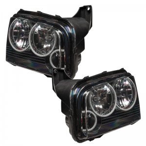 Dodge Charger Headlight Assemblies - ORACLE Lighting - Triple Halo - ColorSHIFT w/ BC1 Control - `05-`10