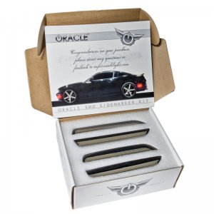 Ford Mustang Sidemarker Kit - ORACLE Lighting - Tinted, Bridgelux 2835 SMD LEDs - Competition Orange (CY) - `10-`14