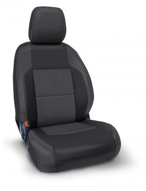 Toyota Tacoma SR Seat Covers - Front - PRP Seats - Black/Grey - `16-`23