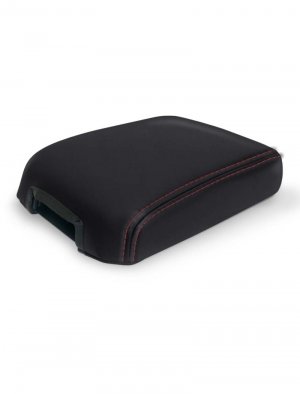 Toyota Tacoma SR Console Cover - PRP Seats - Black with Red Stitching - `16-`23