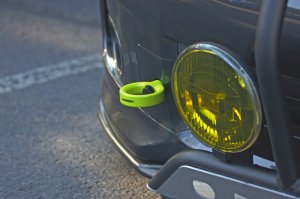 Subaru Impreza Tow Hook Kit - Front - Perrin Performance - Neon Yellow - `08-`11