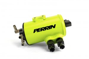 Subaru WRX Oil Separator - Perrin Performance - Neon Yellow - `02-`07