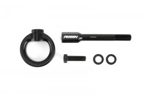 Subaru WRX Tow Hooks - Front - Perrin Performance - Flat Black - `02-`07