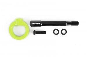 Subaru WRX Tow Hook Kit - Rear - Perrin Performance - Neon Yellow - `08-`14