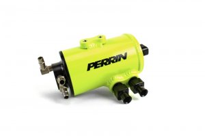 Subaru WRX PA Air Oil Separator - Perrin Performance - Neon Yellow - `08-`14