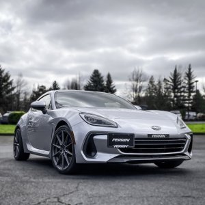 Subaru Forester License Plate Delete - Perrin Performance - Black - `14-`18