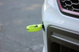 Subaru BRZ Tow Hook Kit - Front - Perrin Performance - Neon Yellow - `13-`25