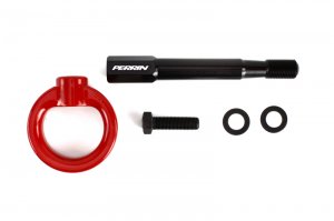 Subaru Forester Tow Hook Kit - Rear - Perrin Performance - Red - `14-`19
