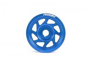 Subaru WRX Crank Pulley - Perrin Performance - Lightened - Blue - `02-`14