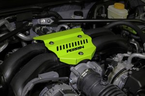 Subaru BRZ Pulley Cover - Perrin Performance - Perrin Performance - Neon Yellow - `22-`25