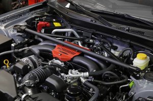 Subaru BRZ Strut Brace - Front - Perrin Performance - Black - `13-`25