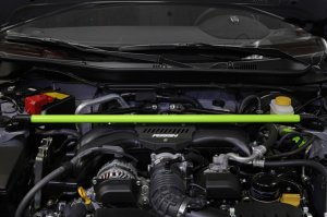 Subaru BRZ Strut Brace - Front - Perrin Performance - Neon Yellow - `13-`25