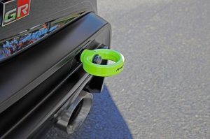 Toyota Supra Tow Hook Kit - Rear - Perrin Performance - Neon Yellow - `20-`25