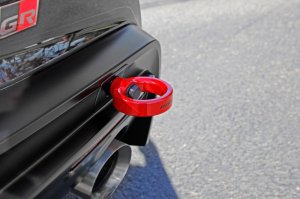 Toyota Supra Tow Hook Kit - Rear - Perrin Performance - Red - `20-`25