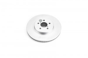 Subaru Impreza Brake Rotor (1) - Front - PowerStop - Evolution Geomet Coated - Silver - `17-`19