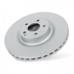 Subaru Impreza Brake Rotor (1) - Front - PowerStop - Evolution Coated - Silver - `05-`14