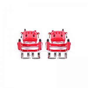 Subaru Impreza Brake Calipers - Front - PowerStop - High-Temp Powder Coated - Red - `11-`14