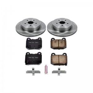 Subaru Impreza Brake Kit - Rear - PowerStop - Autospecialty Rotors + Z17 Evolution Plus Ceramic Pads - `05-`07